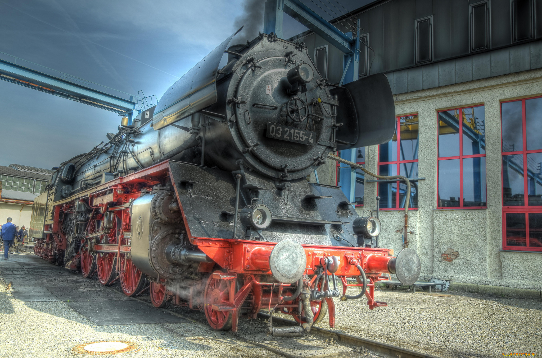 техника, паровозы, рельсы, паровоз