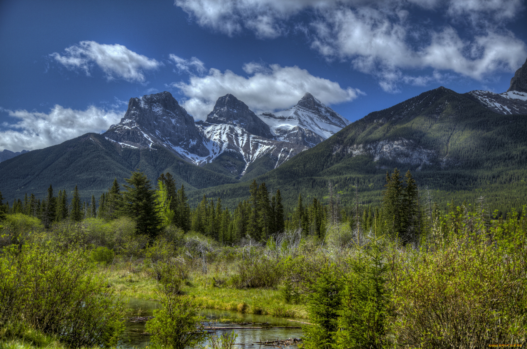 природа, горы, простор