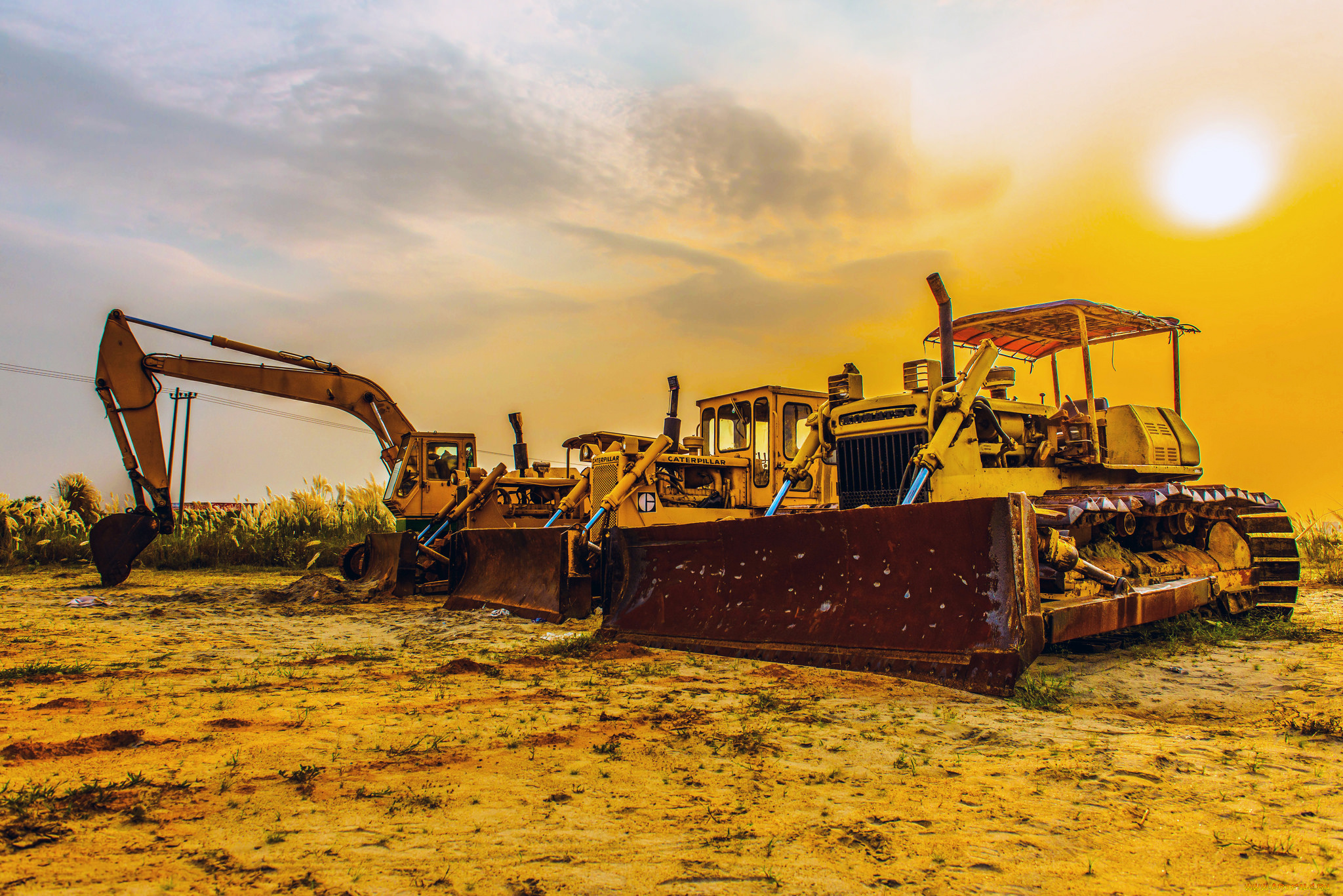 техника, строительная, техника, механизмы