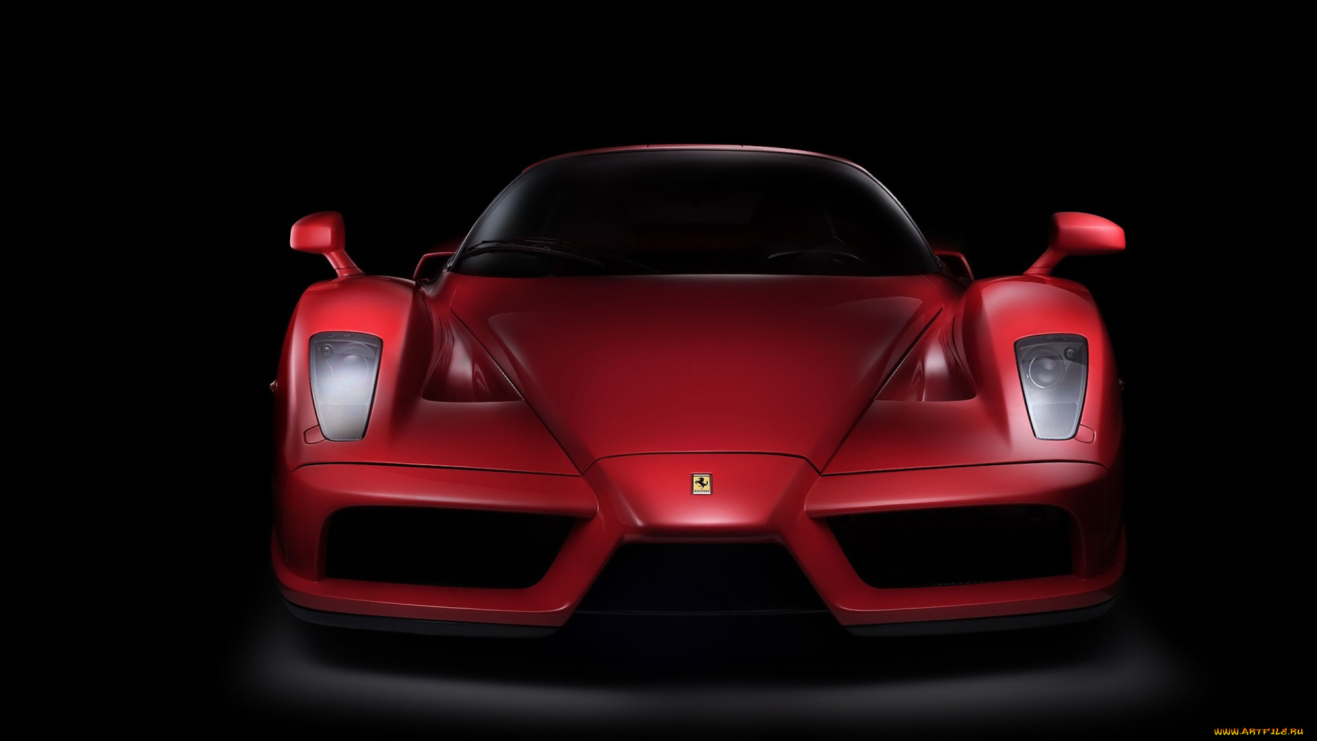 автомобили, ferrari, темный, фон, enzo