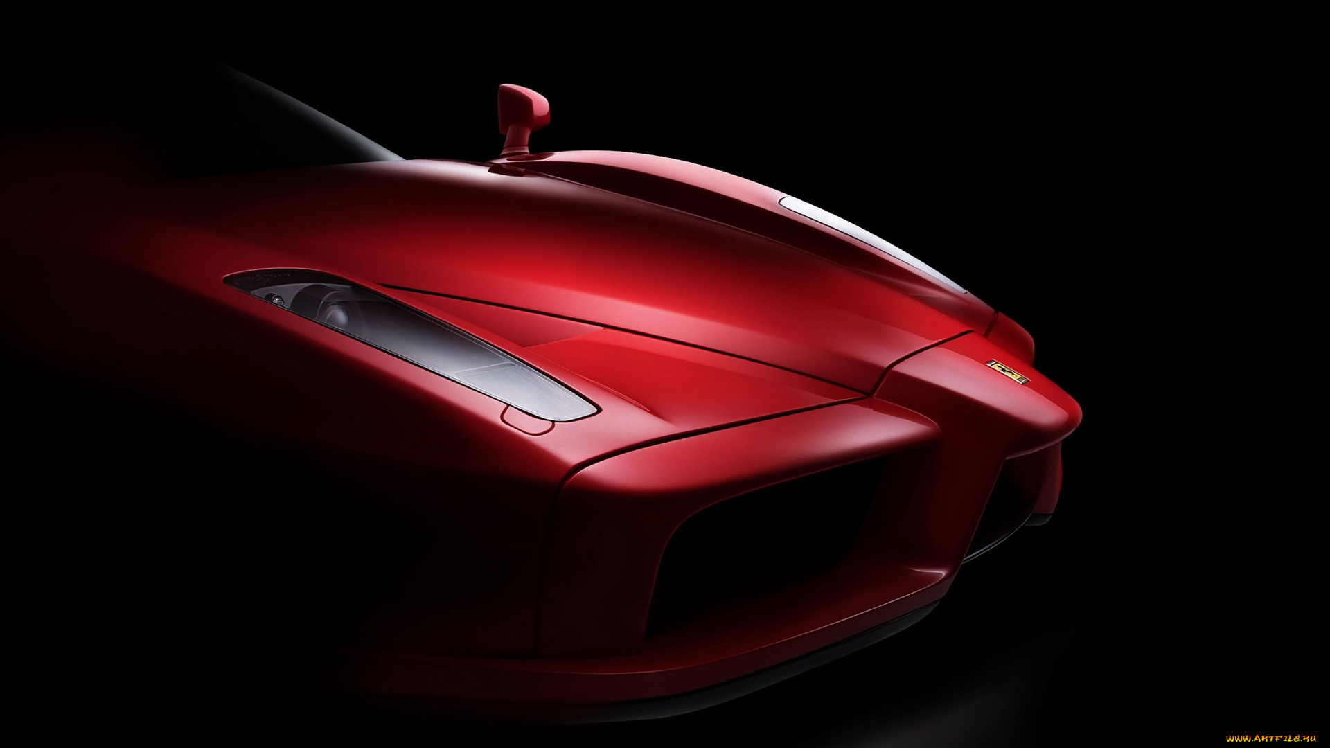 автомобили, фрагменты, автомобиля, вид, темный, фон, ferrari, enzo