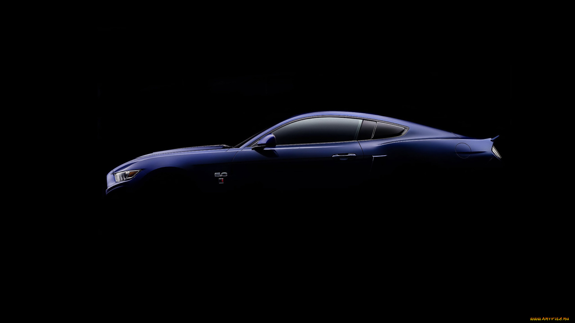 автомобили, mustang, темный, фон, ford, gt