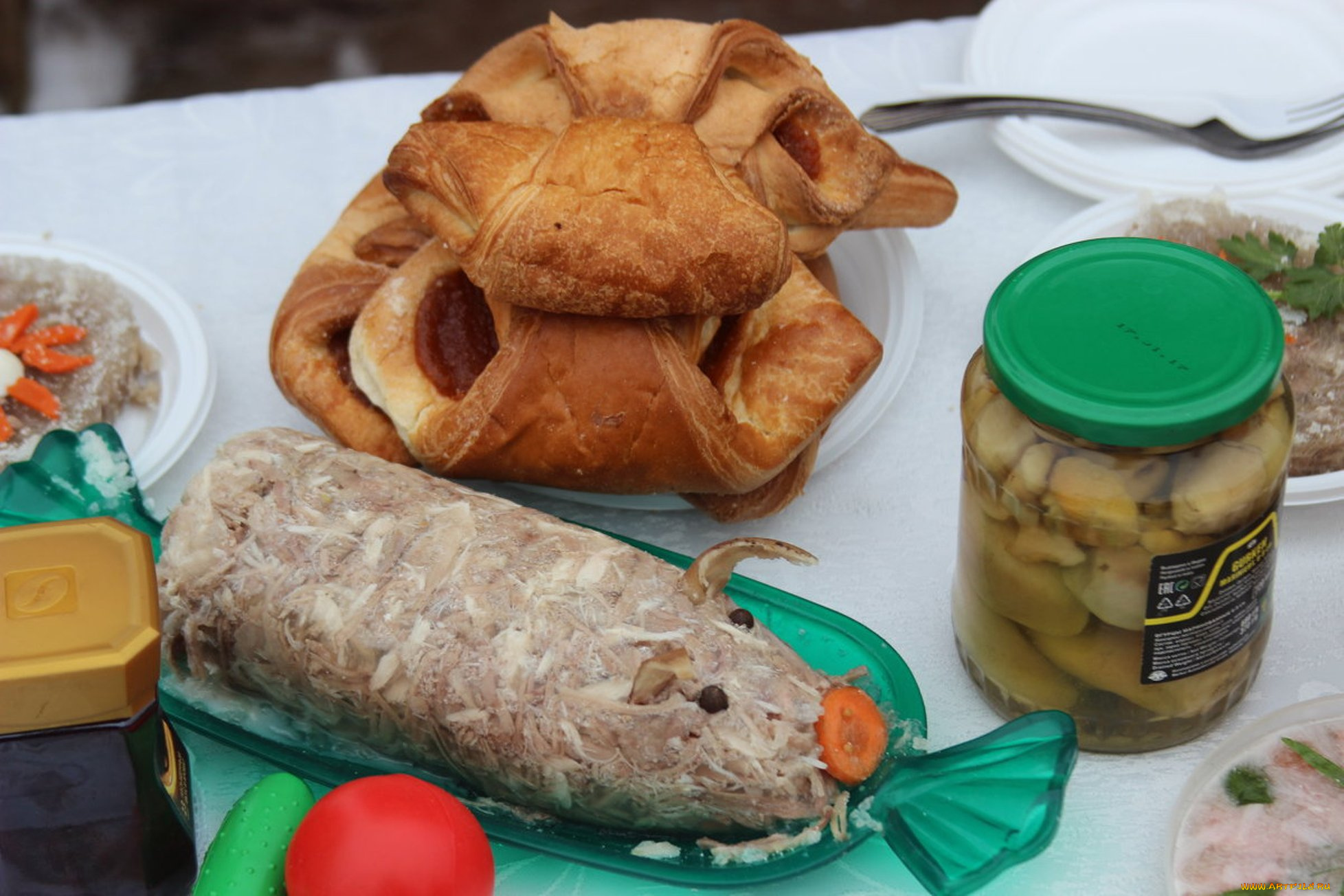 еда, разное, выпечка, консервация, холодец