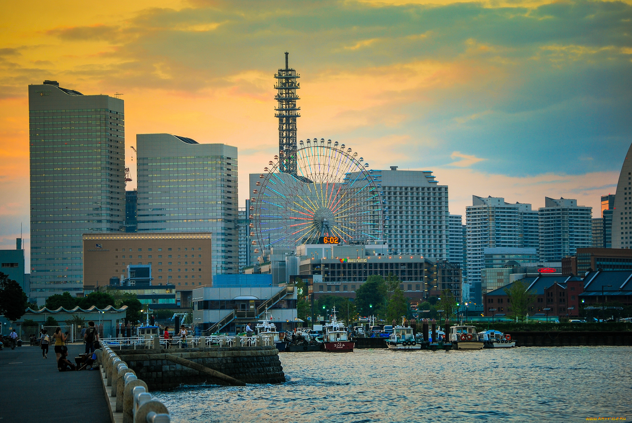 minato, mirai, города, йокогама, , Япония, простор