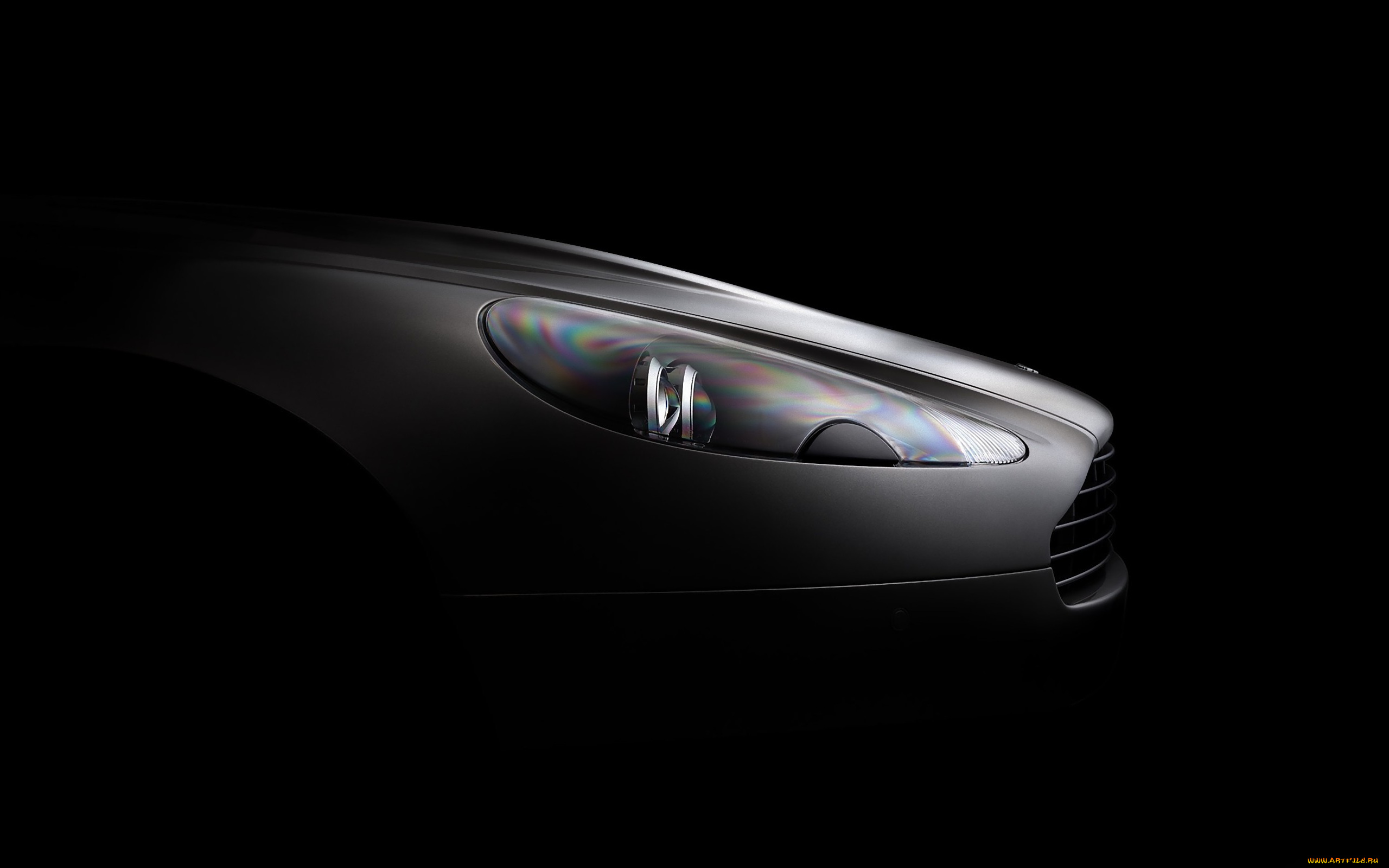 автомобили, фрагменты, автомобиля, темный, фон, aston, martin, db9