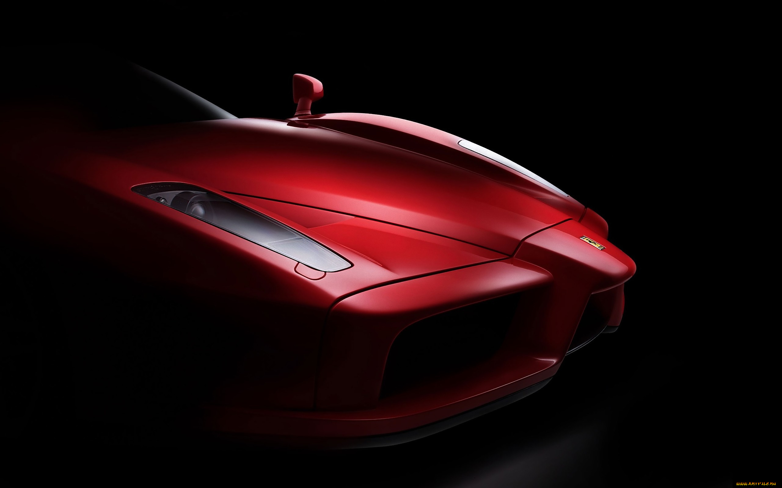 автомобили, фрагменты, автомобиля, вид, темный, фон, ferrari, enzo