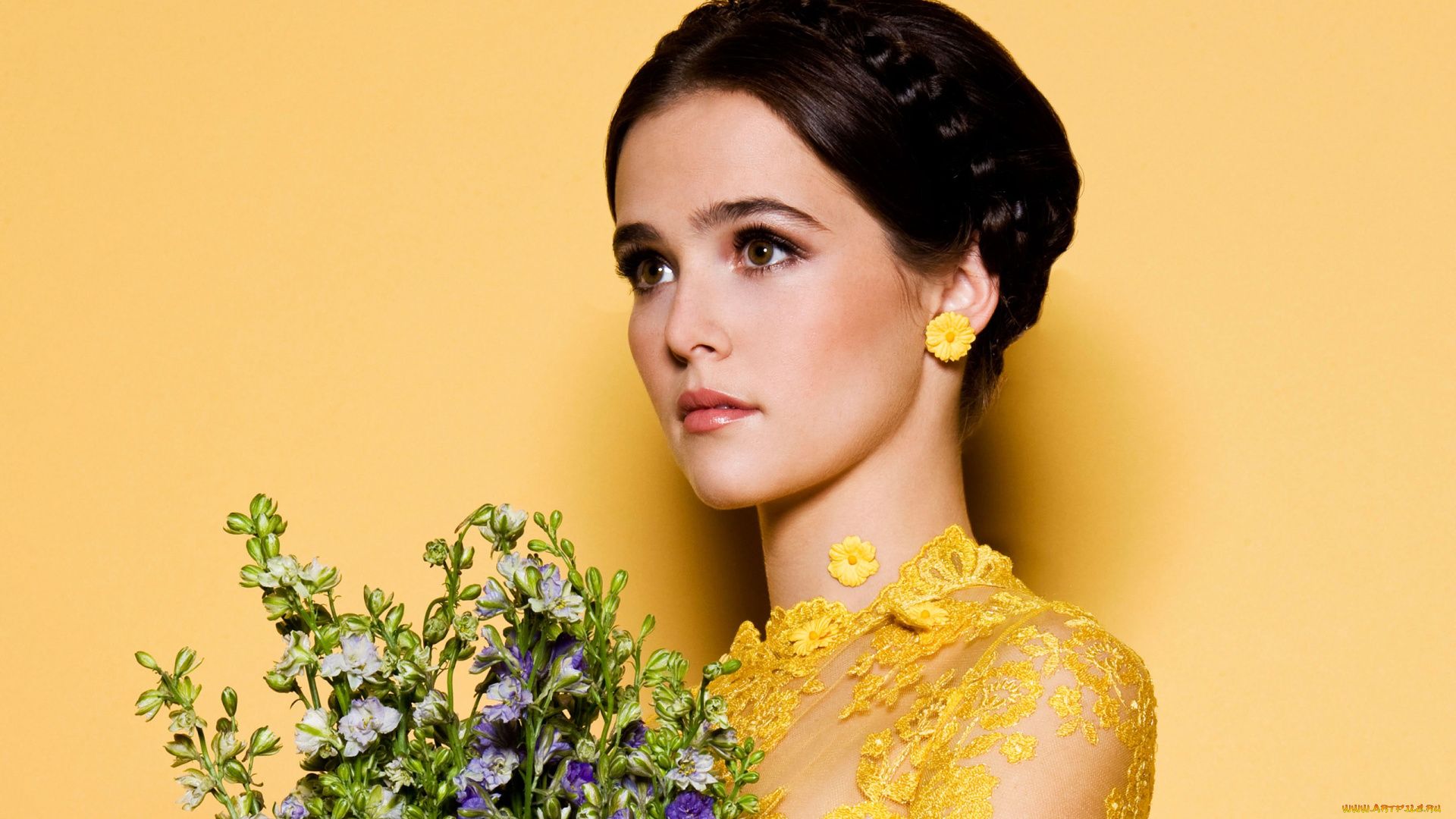 девушка, в, желтом, белье, девушки, zoey, deutch, девушка, красивая, супер, секси, няша, нежная, классная, модница, лапочка, мадам