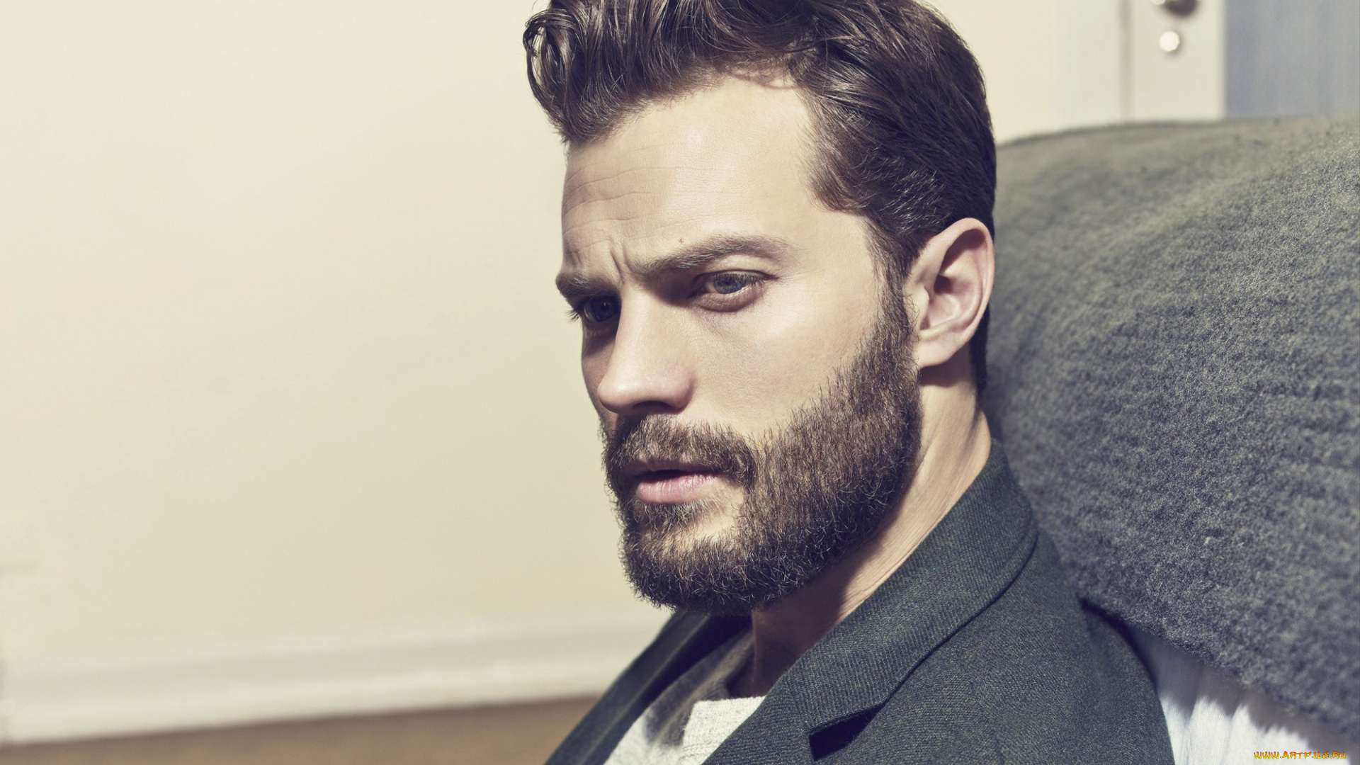 мужчины, jamie, dornan, бородка, усы
