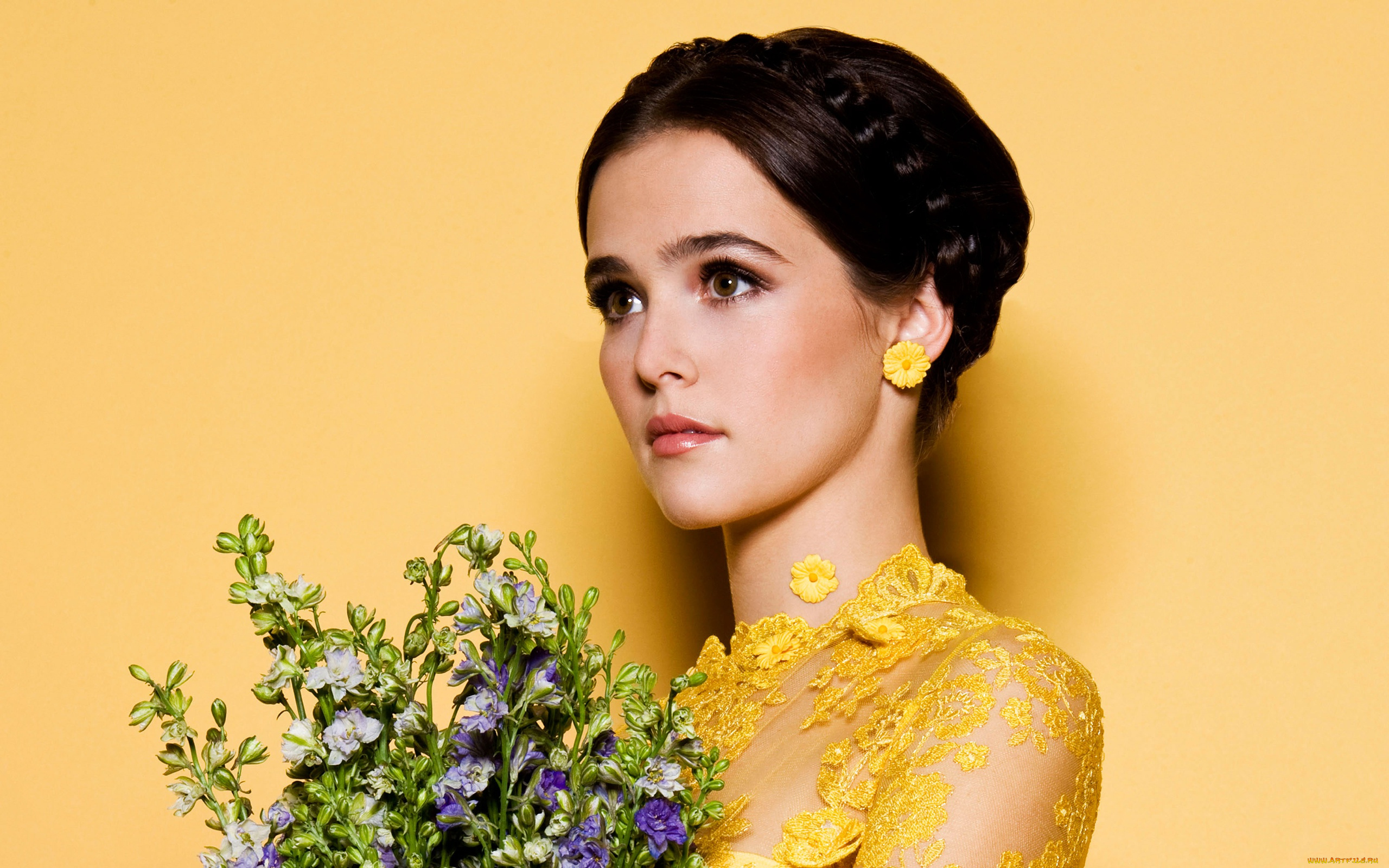 девушка, в, желтом, белье, девушки, zoey, deutch, девушка, красивая, супер, секси, няша, нежная, классная, модница, лапочка, мадам