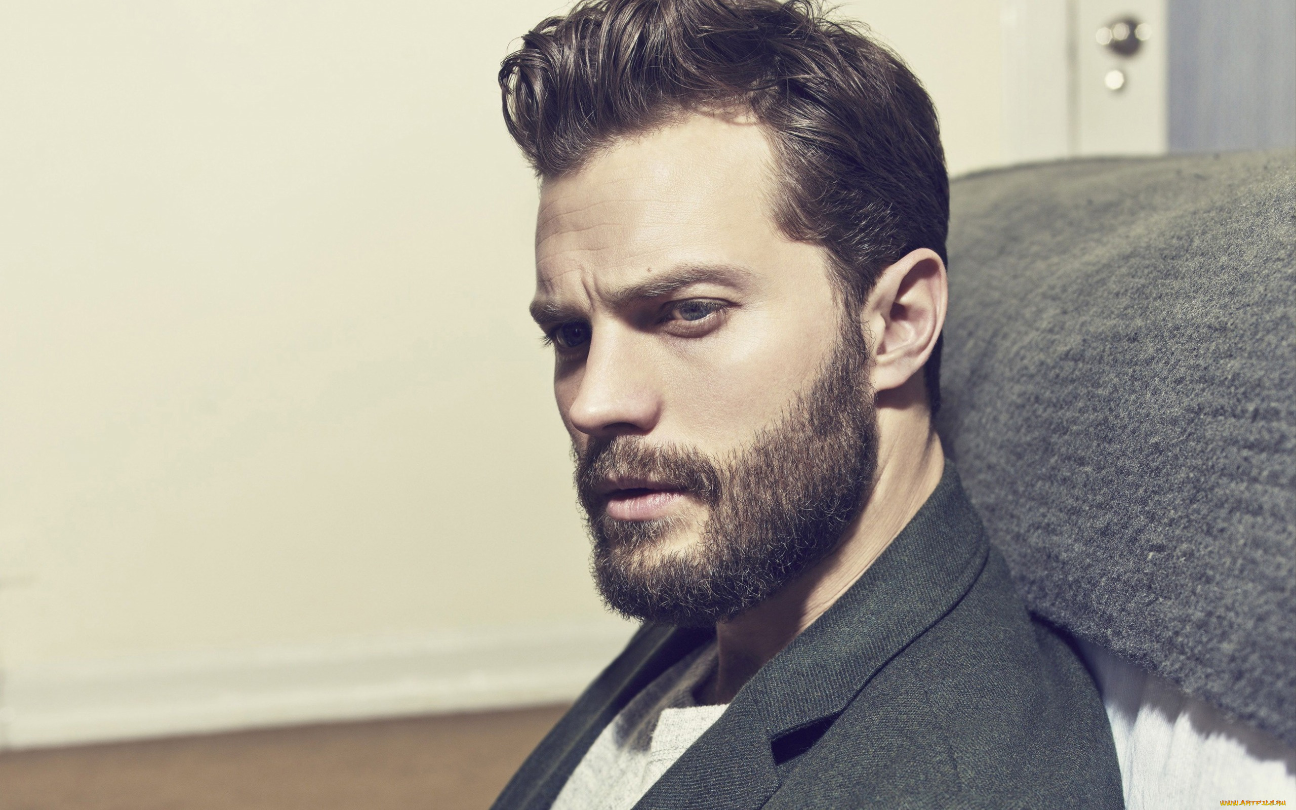 мужчины, jamie, dornan, бородка, усы