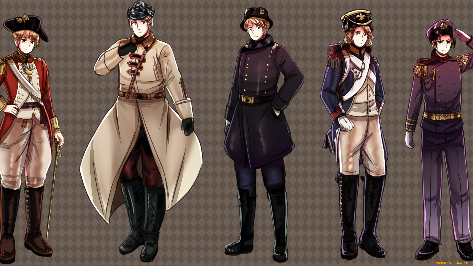 аниме, hetalia, , axis, powers, хеталия, и, страны, оси