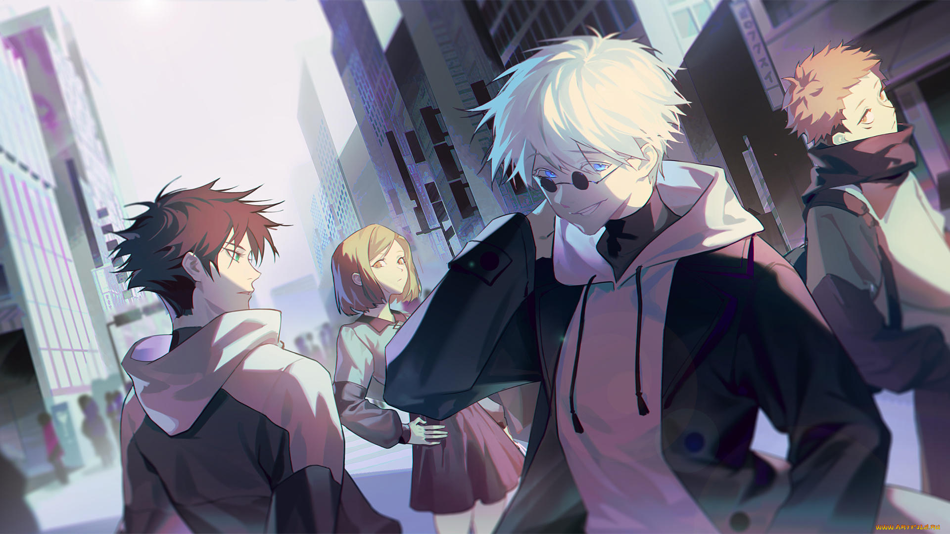 аниме, jujutsu, kaisen, магическая, битва