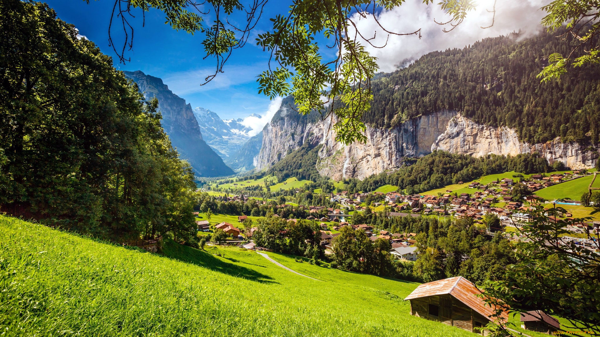 lauterbrunnen, switzerland, города, лаутербруннен, , швейцария