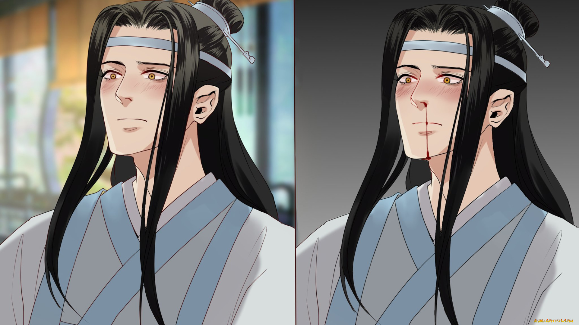 рисованное, кино, , мультфильмы, лань, ванцзи, кровь