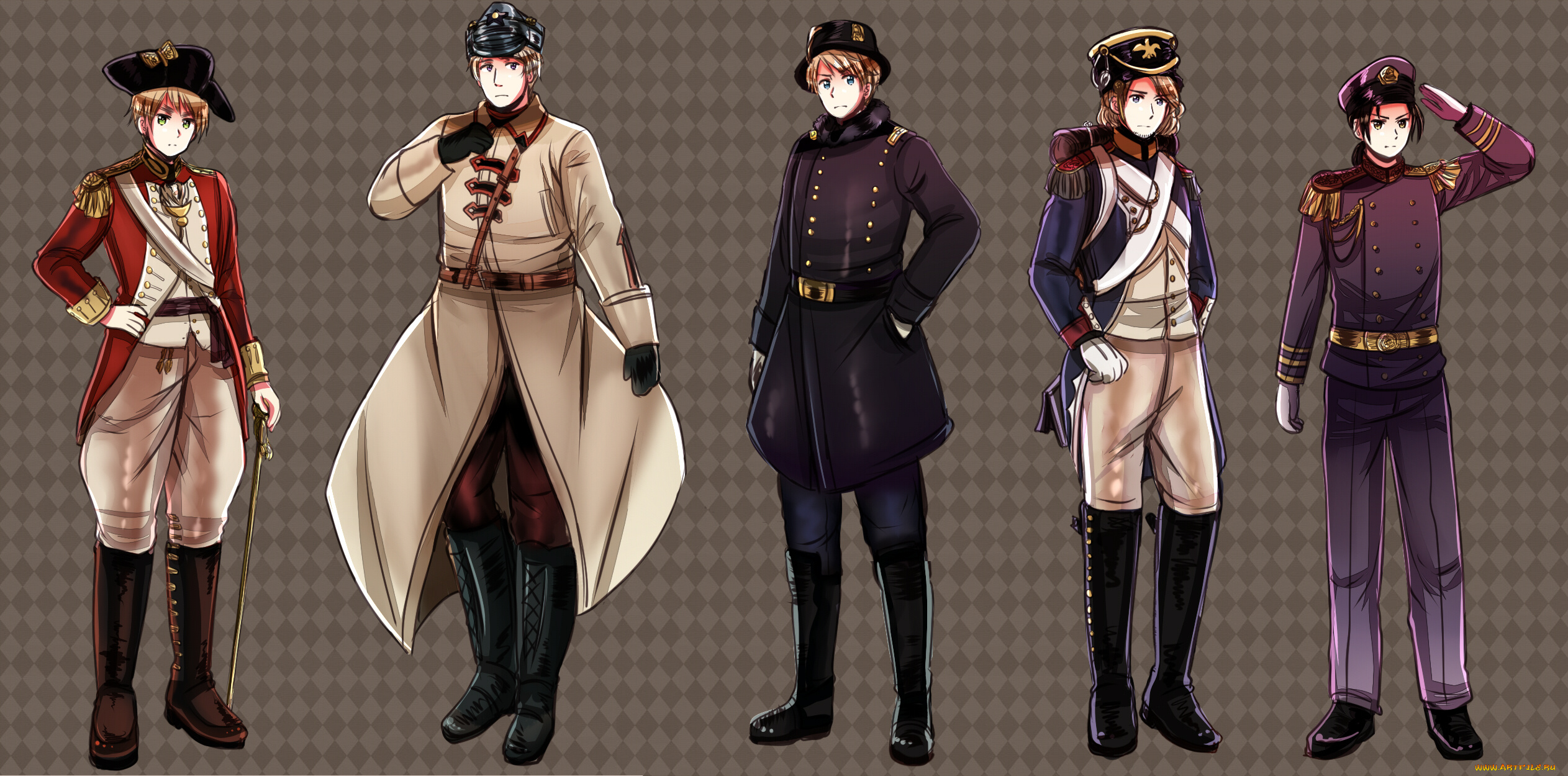 аниме, hetalia, , axis, powers, хеталия, и, страны, оси