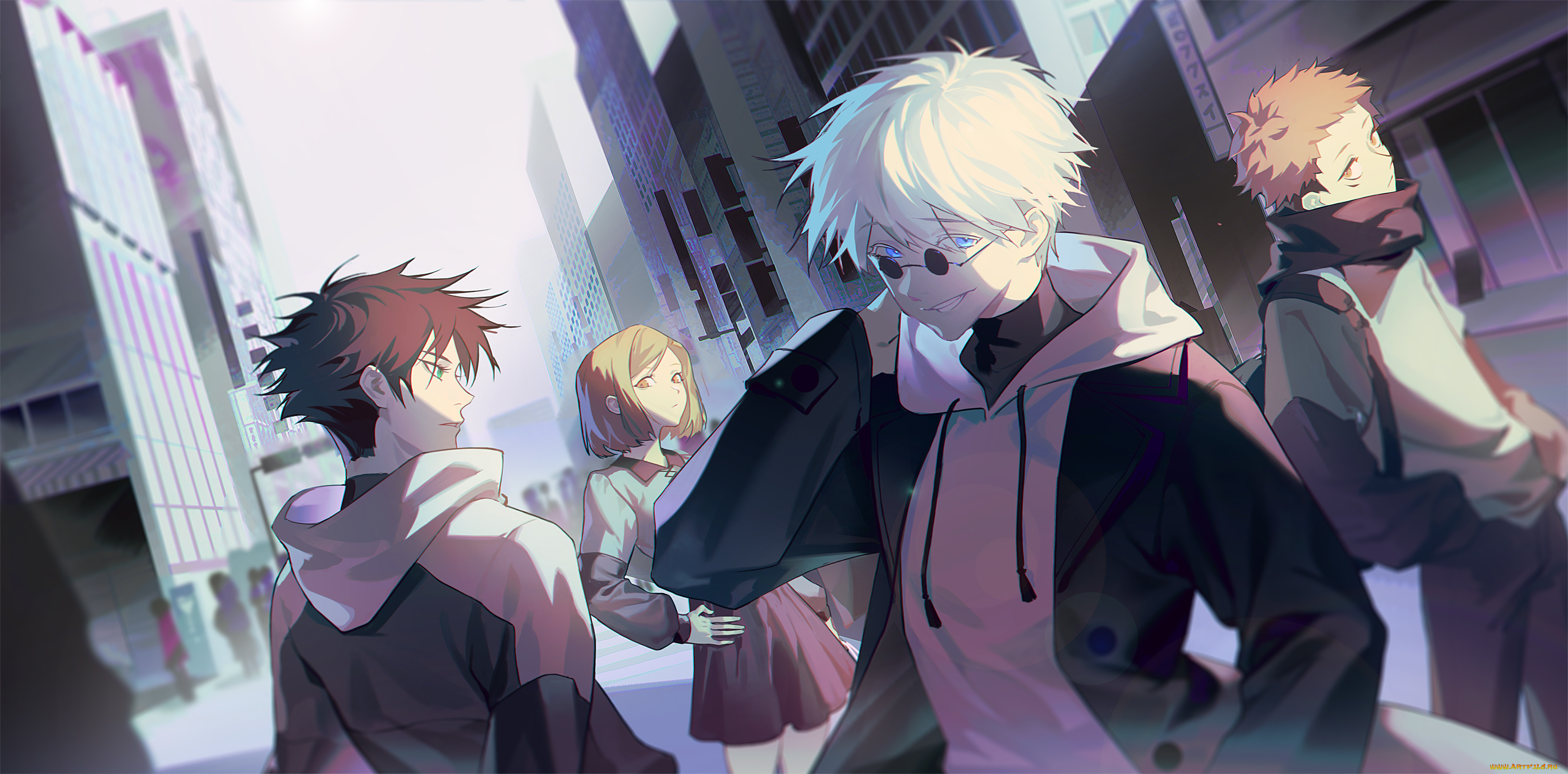 аниме, jujutsu, kaisen, магическая, битва