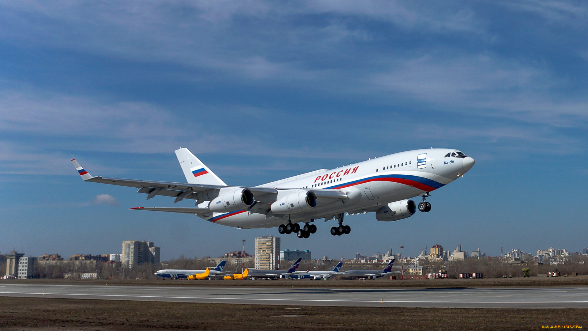ил-, 96, авиация, пассажирские, самолёты, ил-, 96, самолёт, взлёт