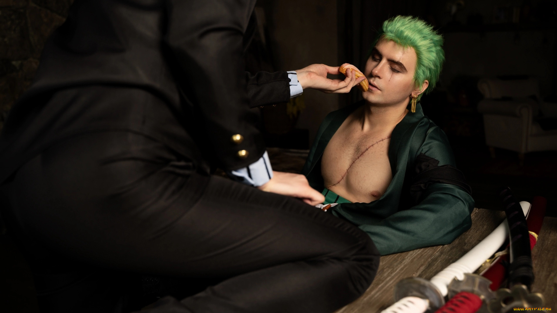 мужчины, -, креатив, , косплей, ван, пис