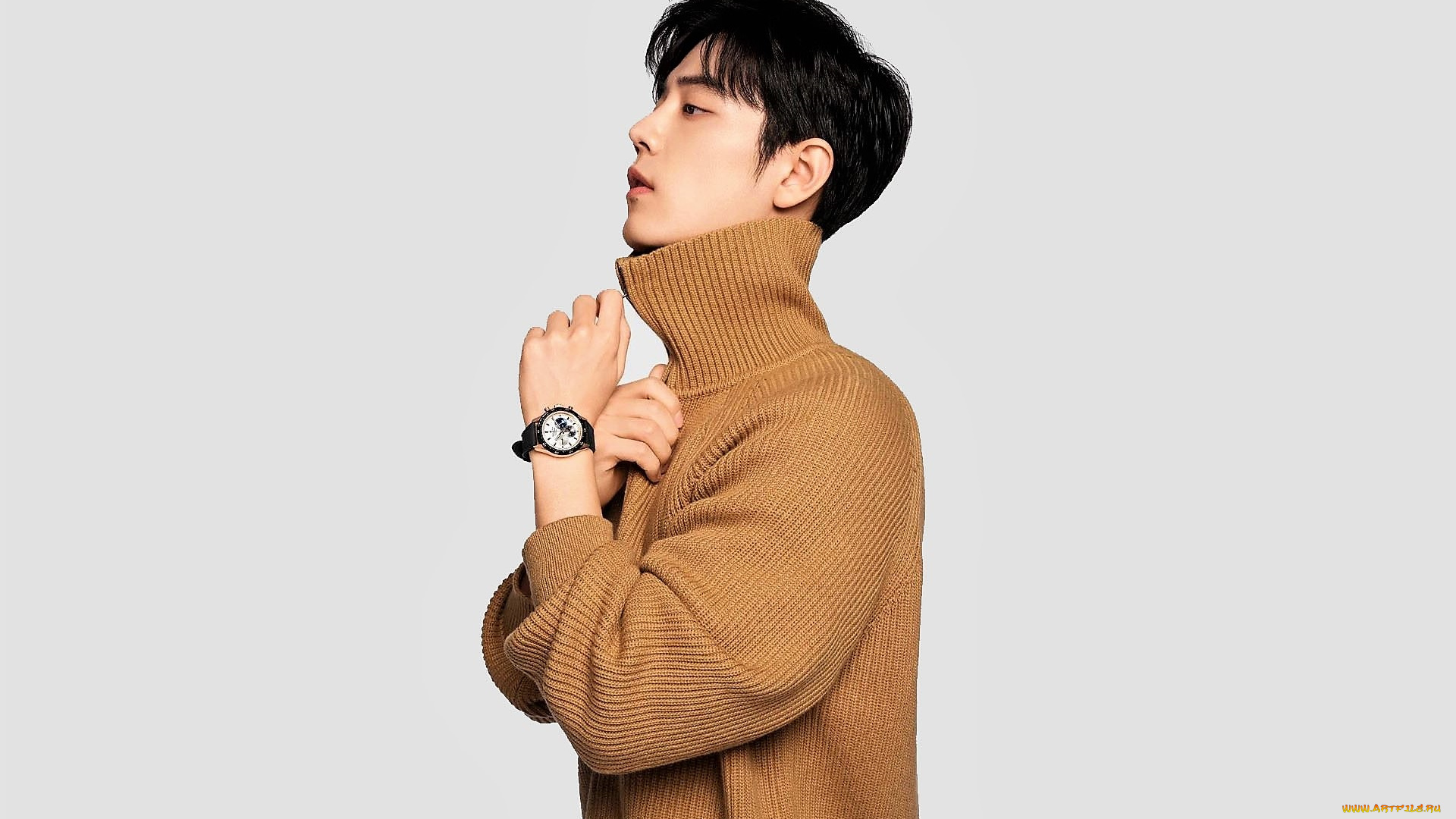 мужчины, xiao, zhan, актер, свитер, часы