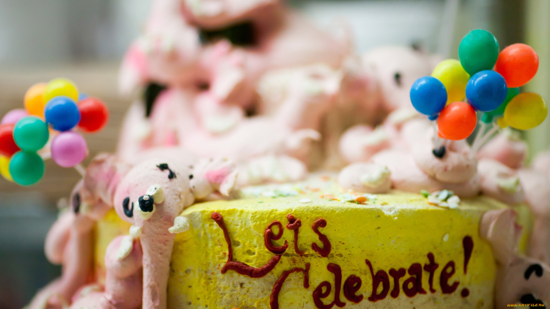 праздничные, день, рождения, торт