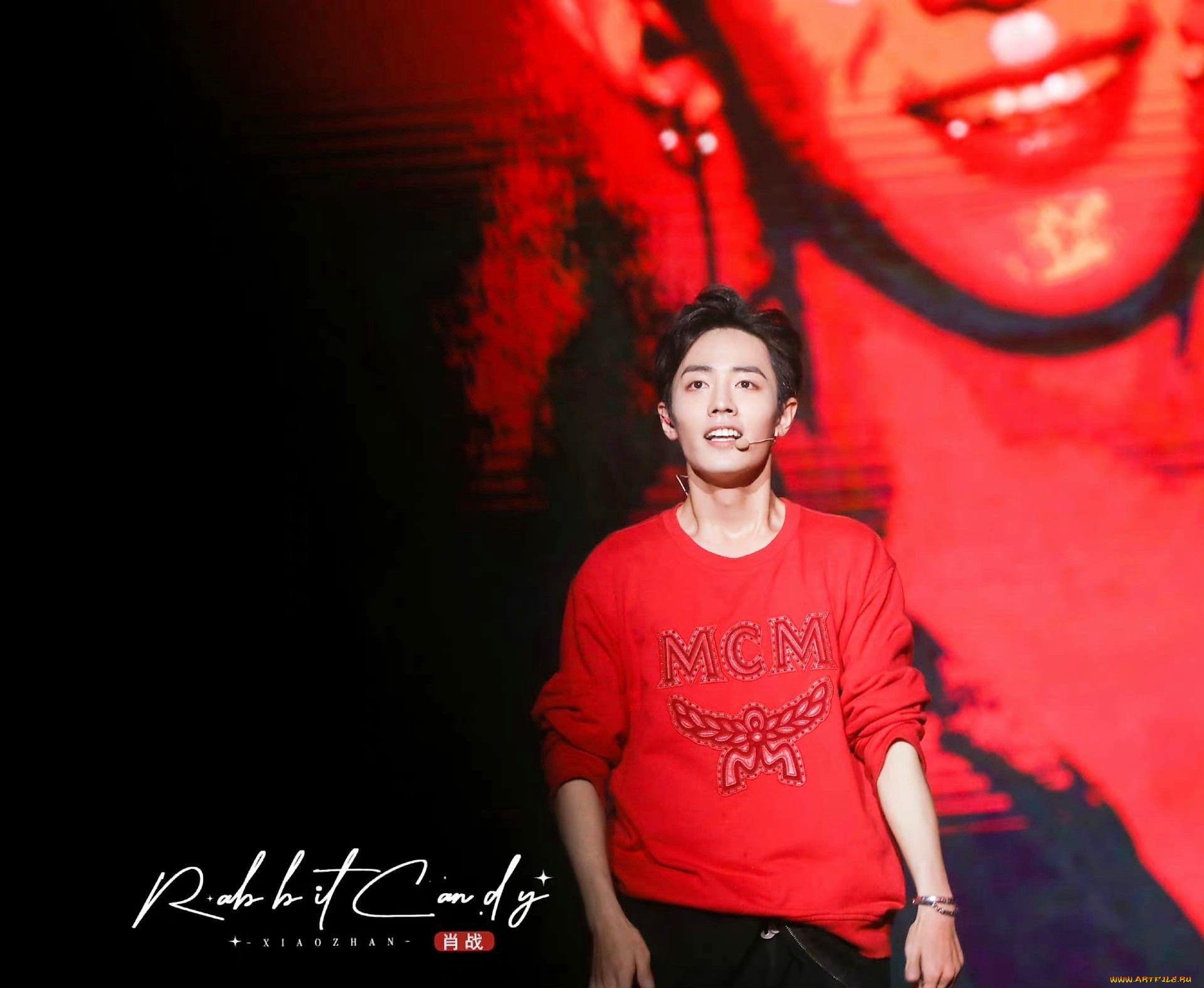 мужчины, xiao, zhan, актер, певец, микрофон, свитер, сцена