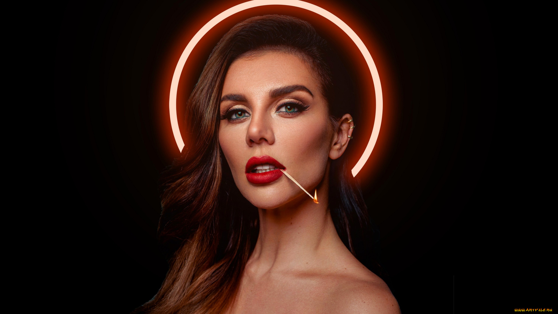 музыка, анна, седокова, певица, лицо, нимб, спичка, огонь