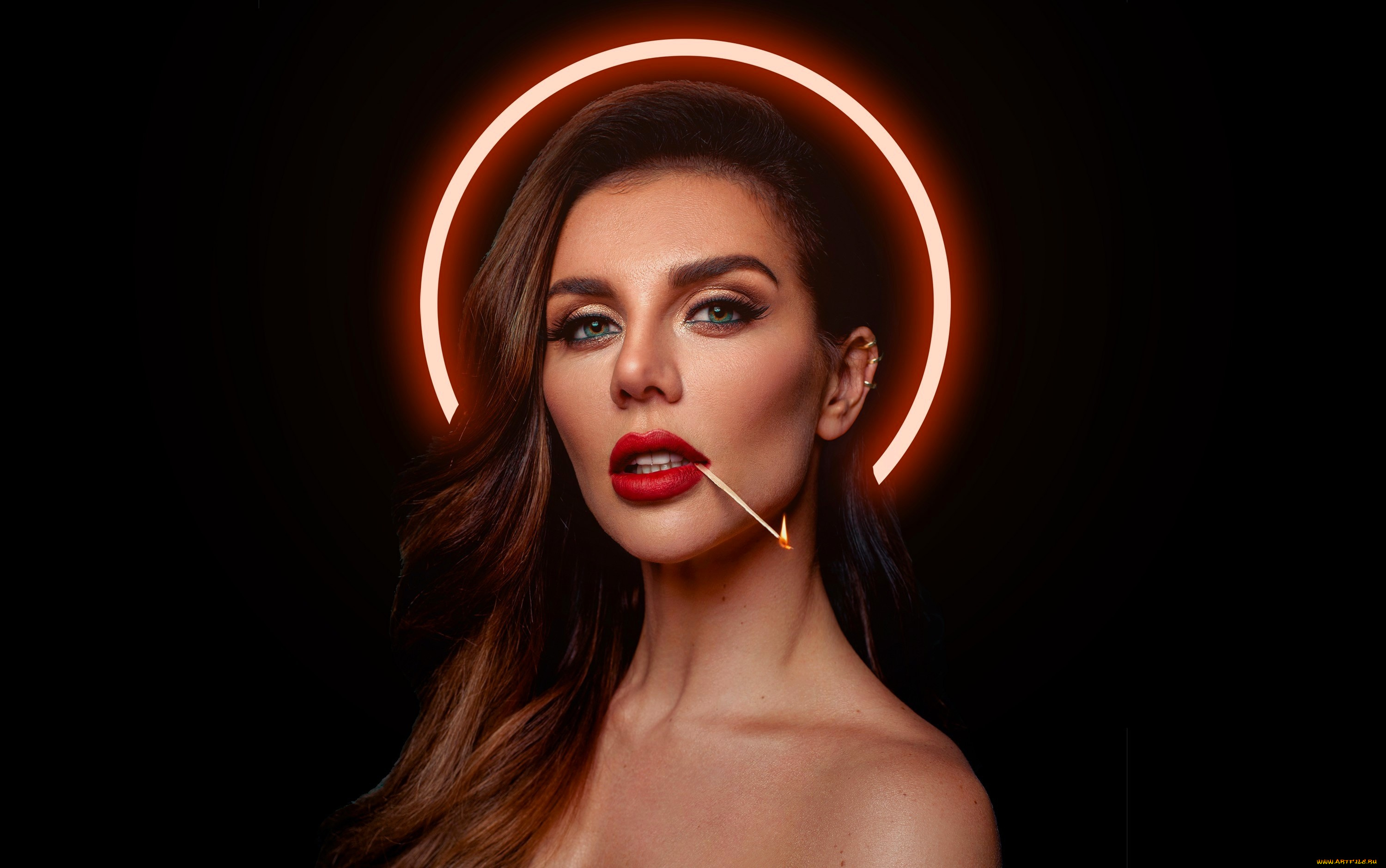 музыка, анна, седокова, певица, лицо, нимб, спичка, огонь