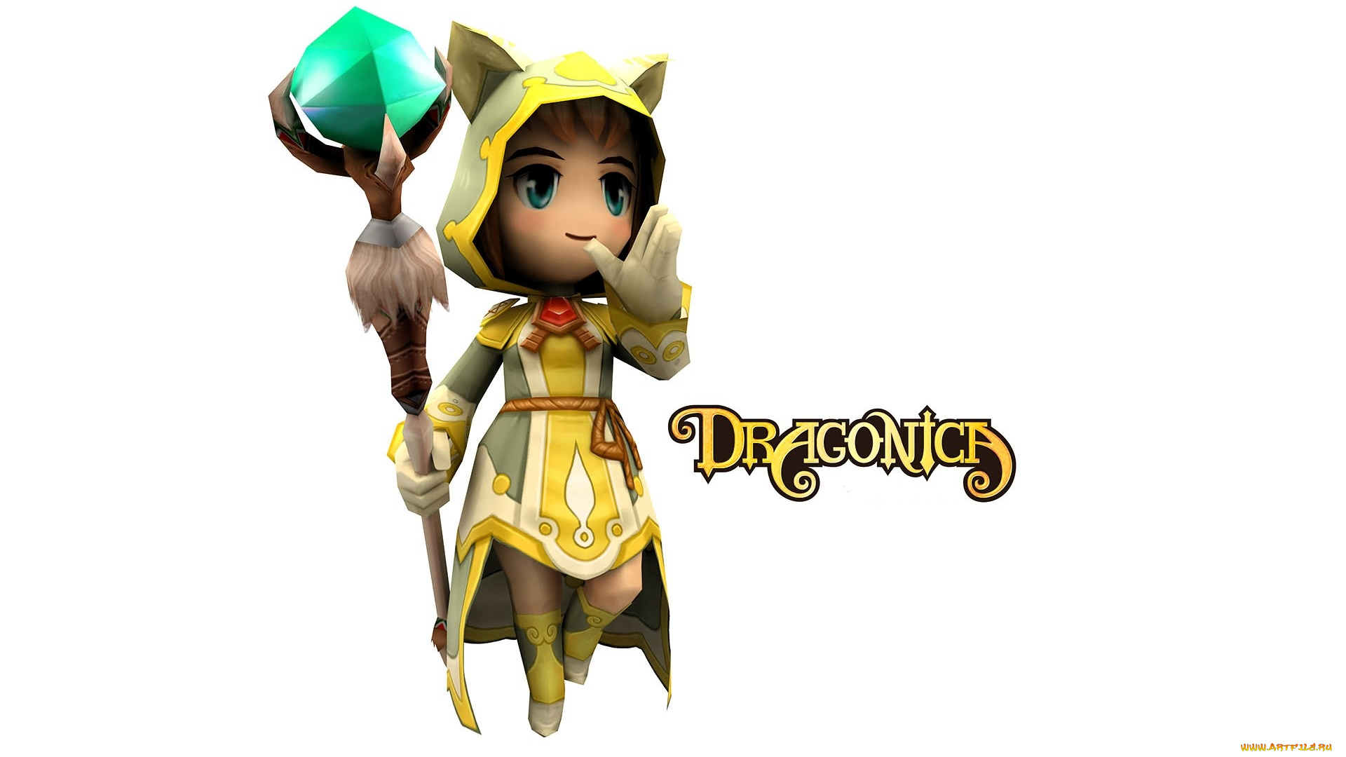 видео, игры, dragonica, персонаж, посох