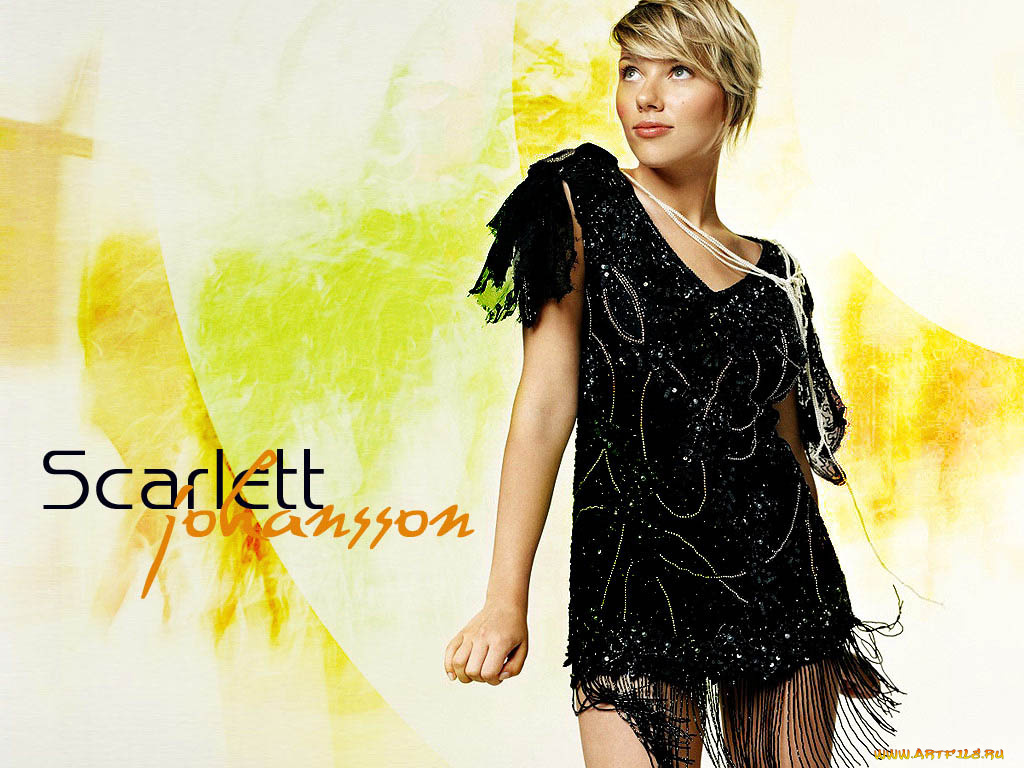 Scarlett, Johansson, девушки, , актриса, блондинка, улыбка, взгляд, ожерелье