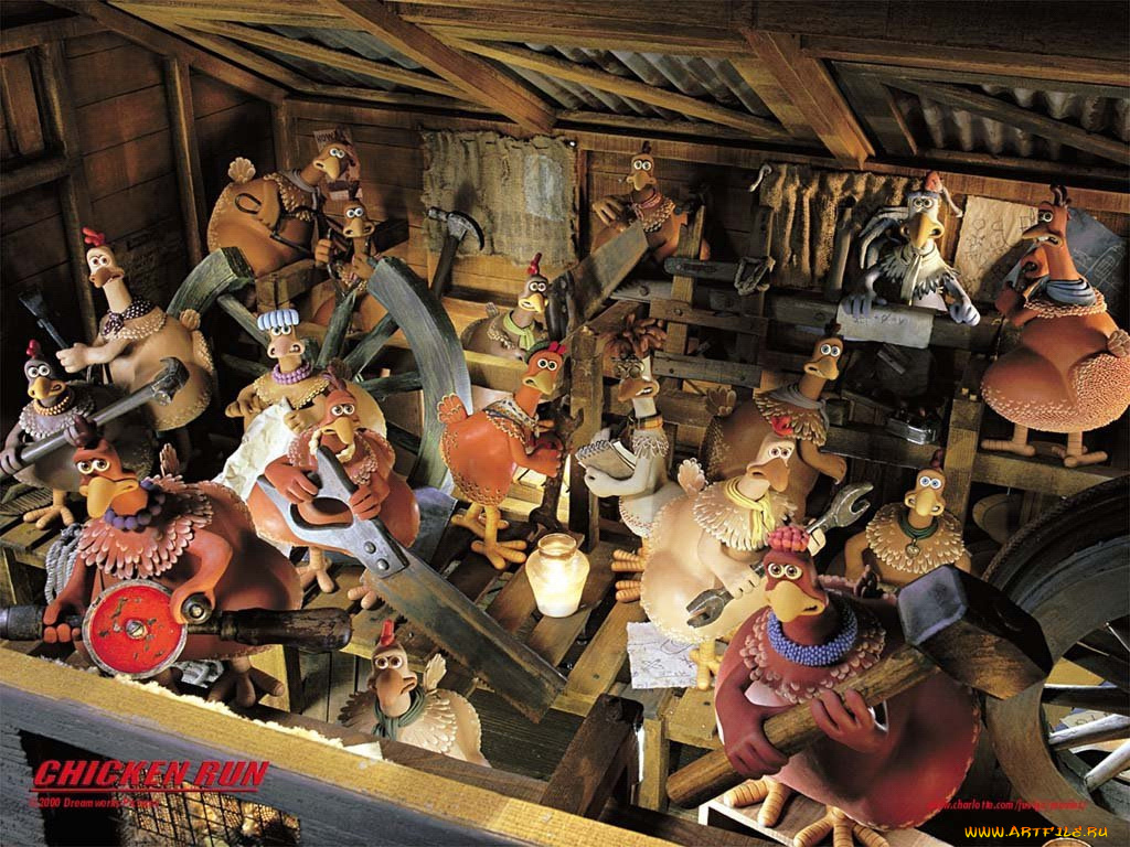 мультфильмы, chicken, run