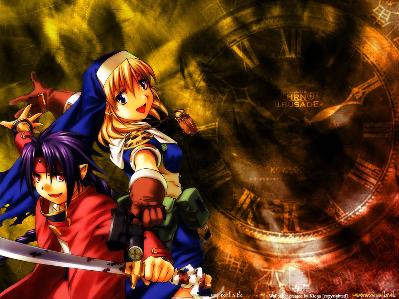 аниме, chrno, crusade