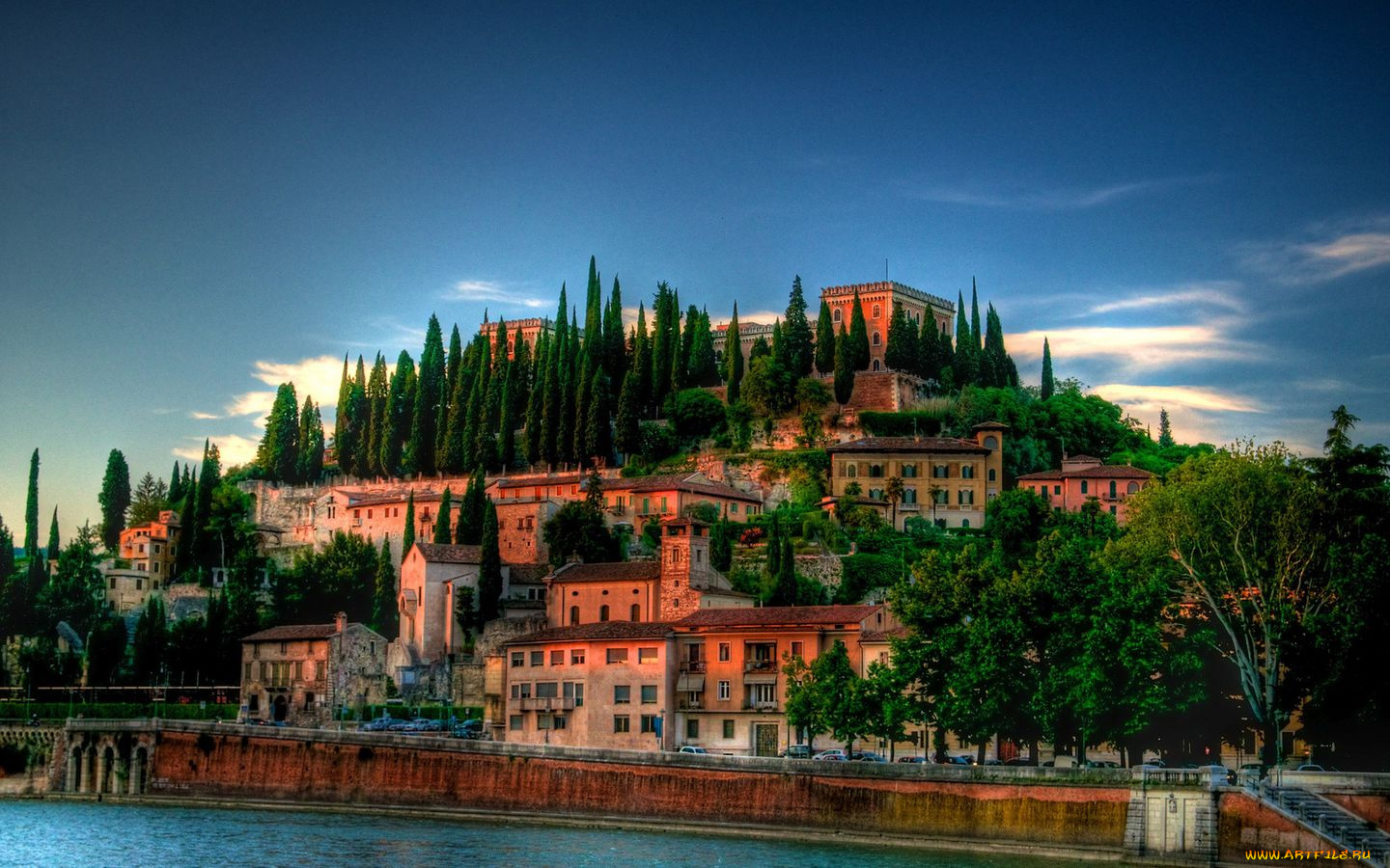 verona, города, пейзажи