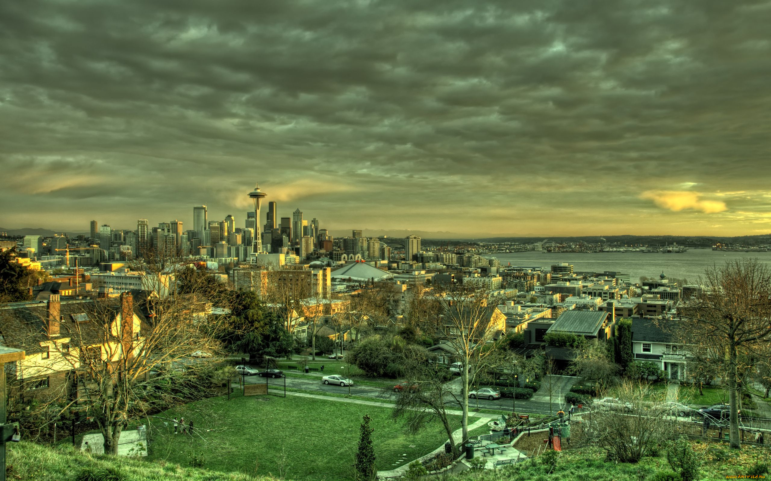 города, сиэтл, сша