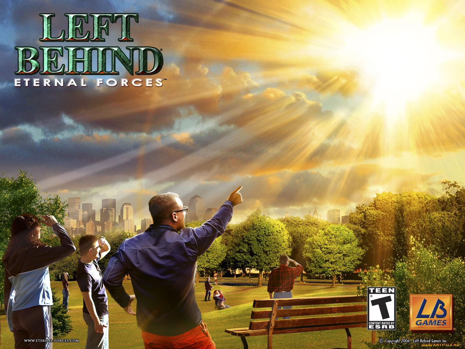 left, behind, eternal, forces, видео, игры, парк, небо, люди