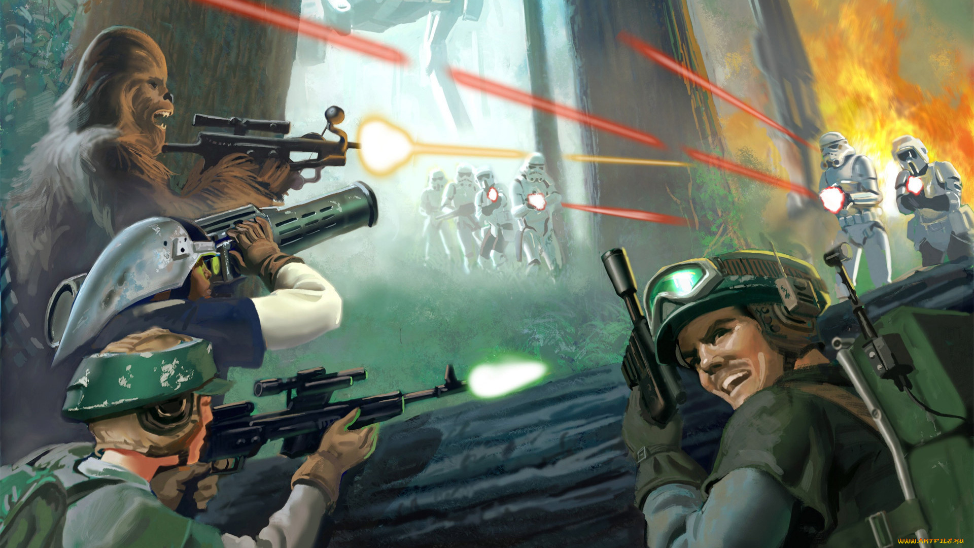 фэнтези, star, wars, вуки