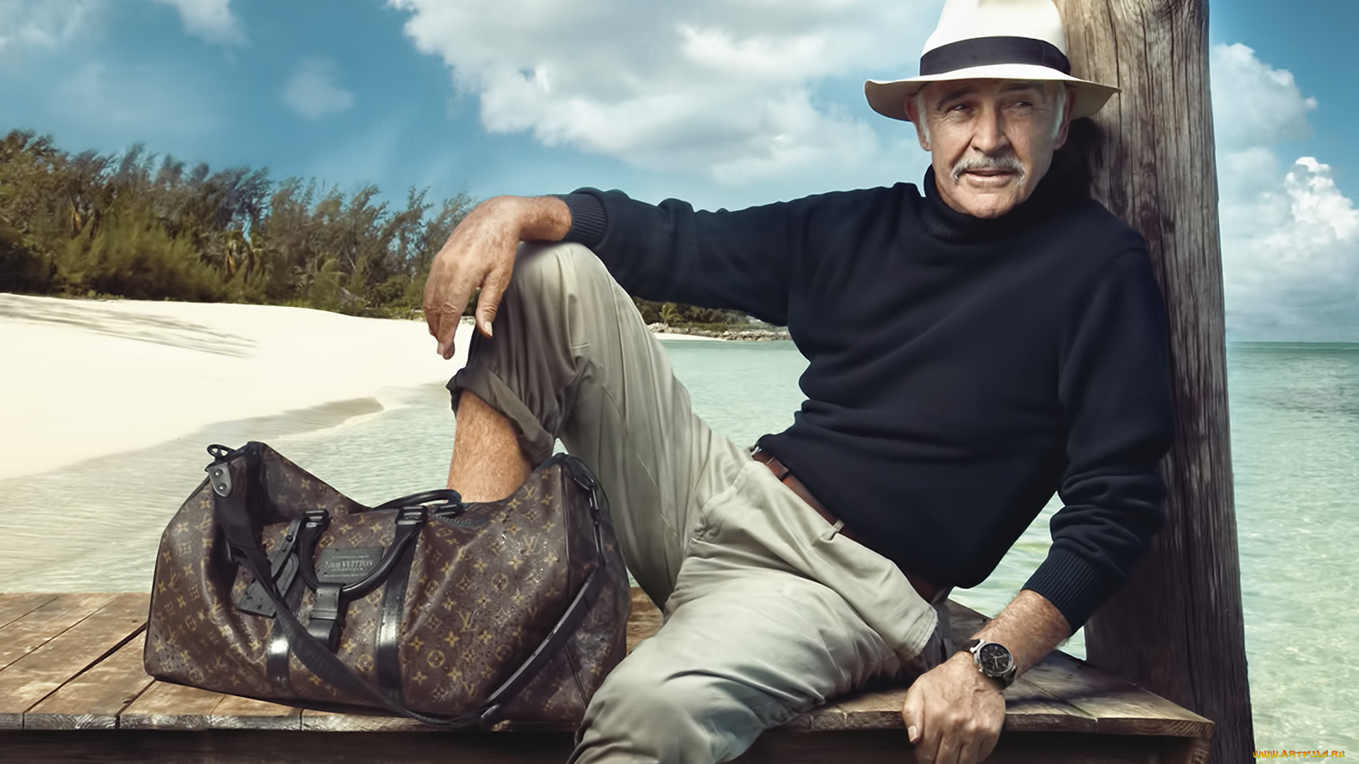 мужчины, sean, connery, актер, шляпа