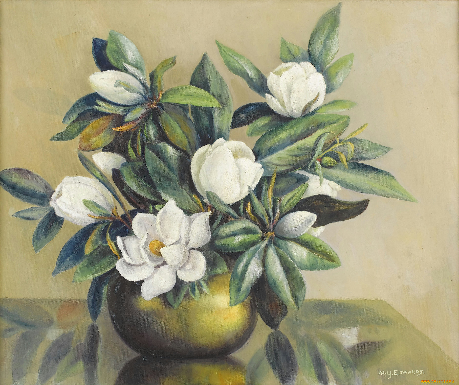 mary, edwards, рисованные, букет