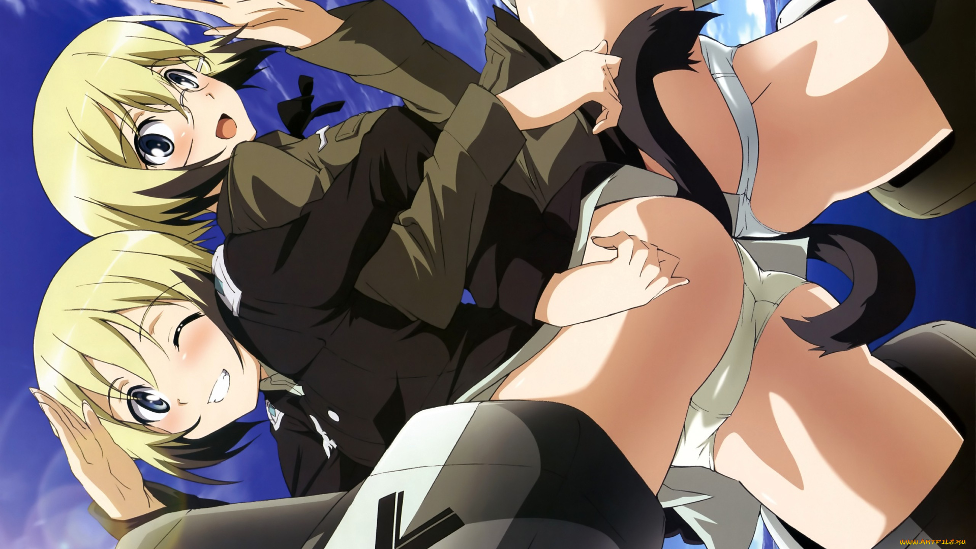 аниме, strike, witches