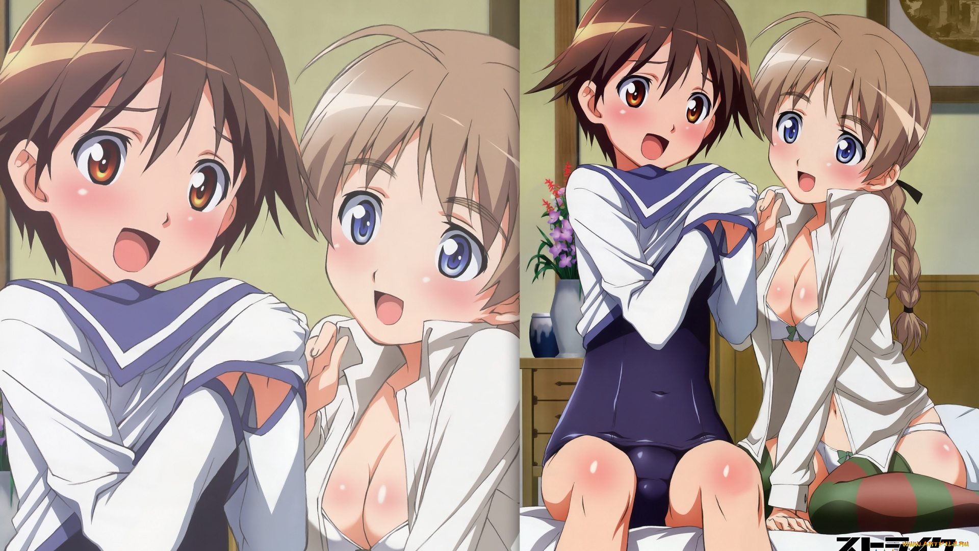 strike, witches, аниме