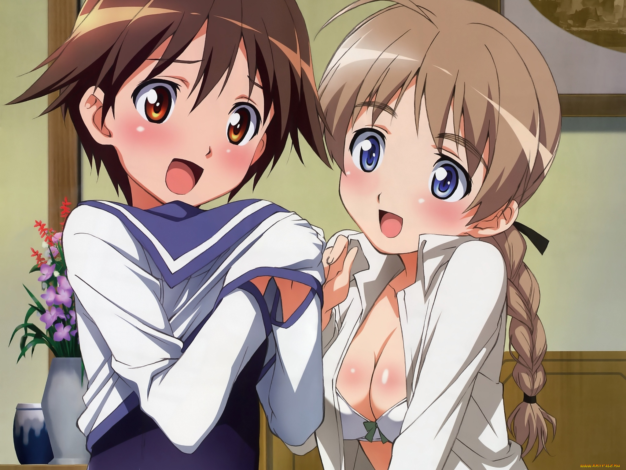 аниме, strike, witches