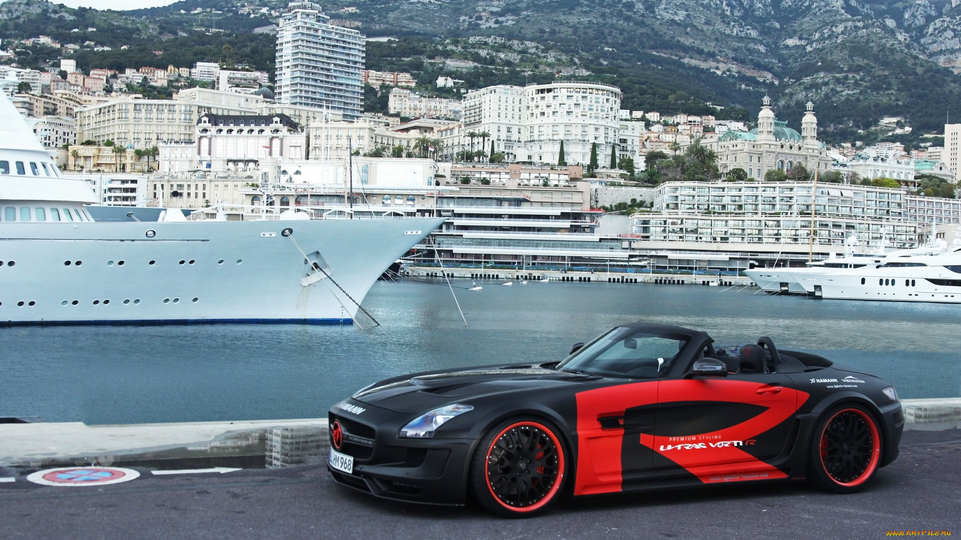 2012, mercedes, sls, amg, roadster, hamann, hawk, автомобили, benz, monaco, ла-кондамин, монако, набережная, la, condamine, hamann, hawk