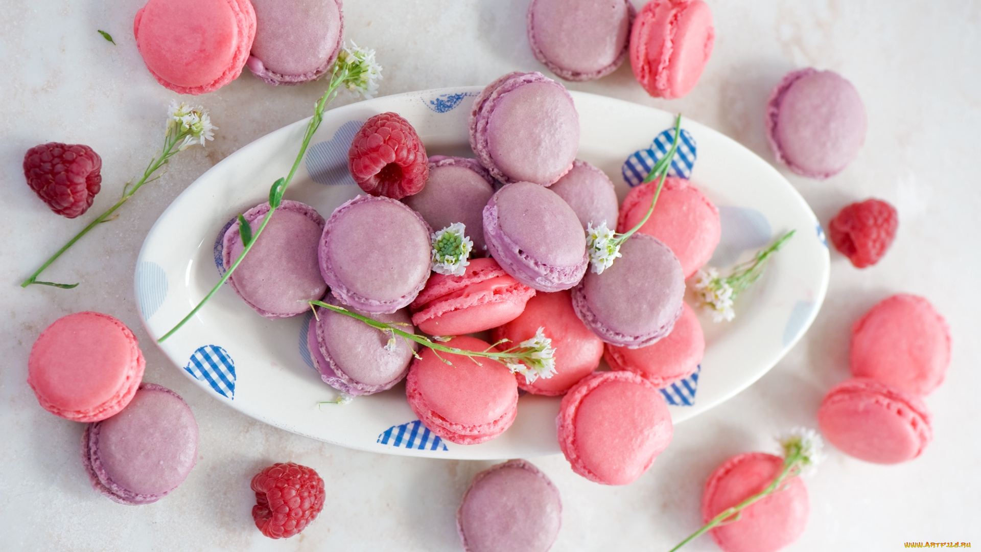 еда, пирожные, кексы, печенье, малина