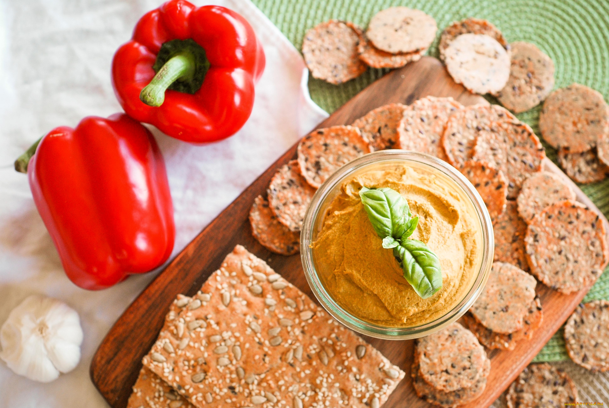 еда, салаты, закуски, перец, хлебцы, закуска