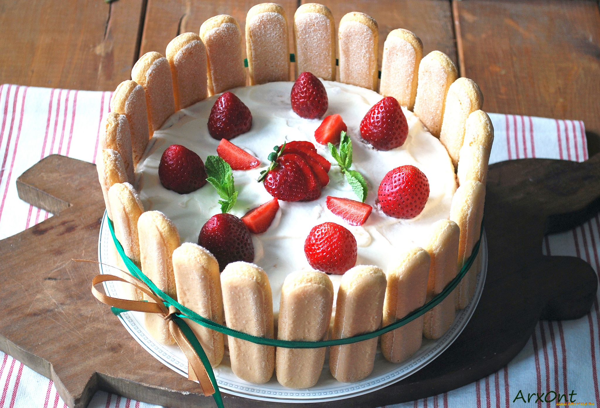 еда, пирожные, кексы, печенье, клубника