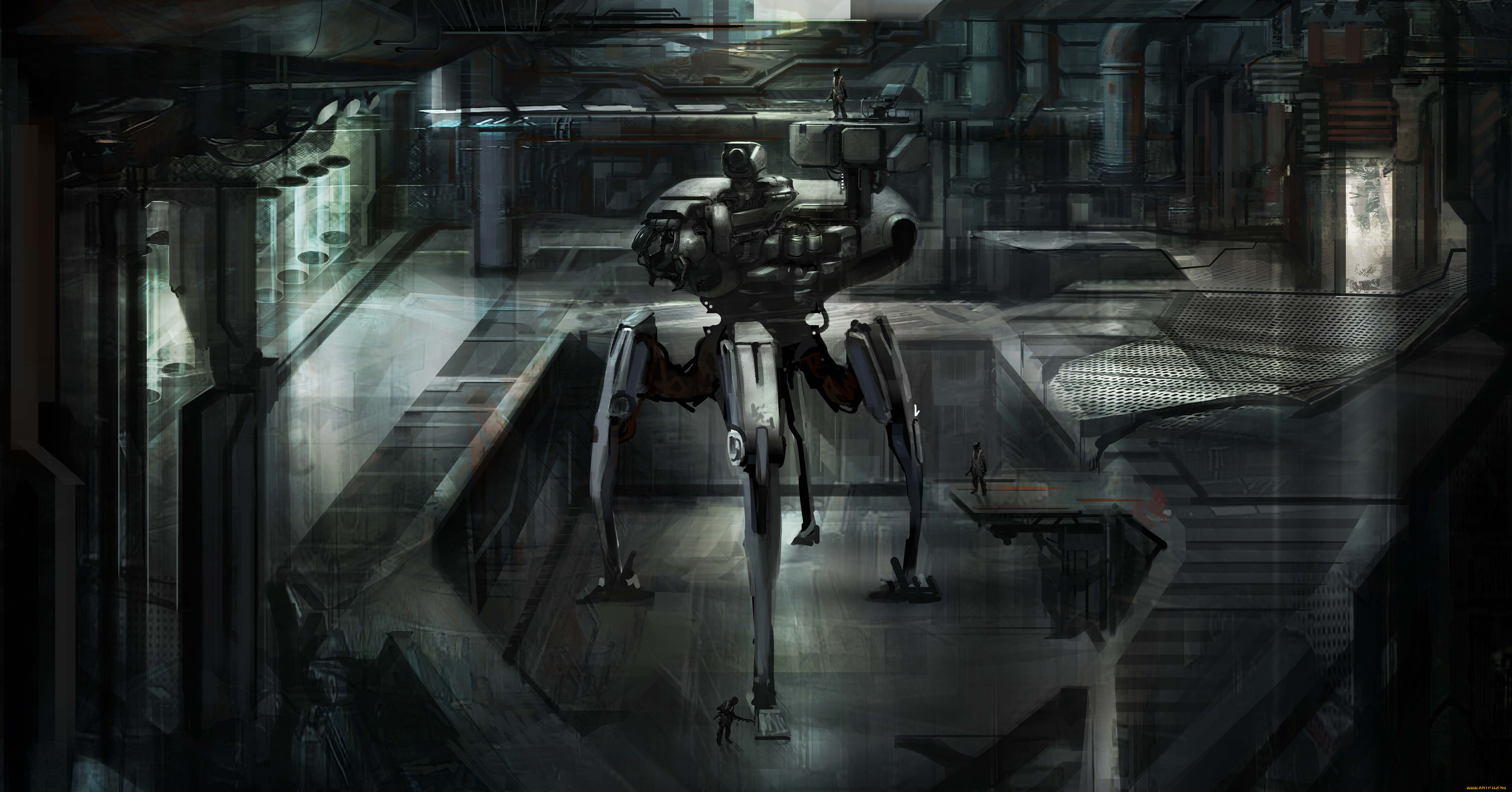 фэнтези, роботы, киборги, механизмы, рабочие