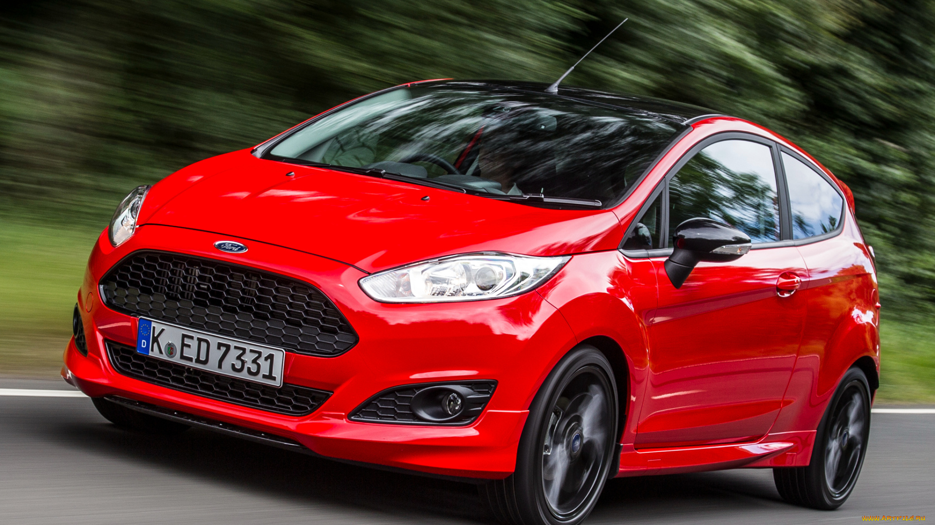 автомобили, ford, fiesta, zetec, s, red, 2014г, красный