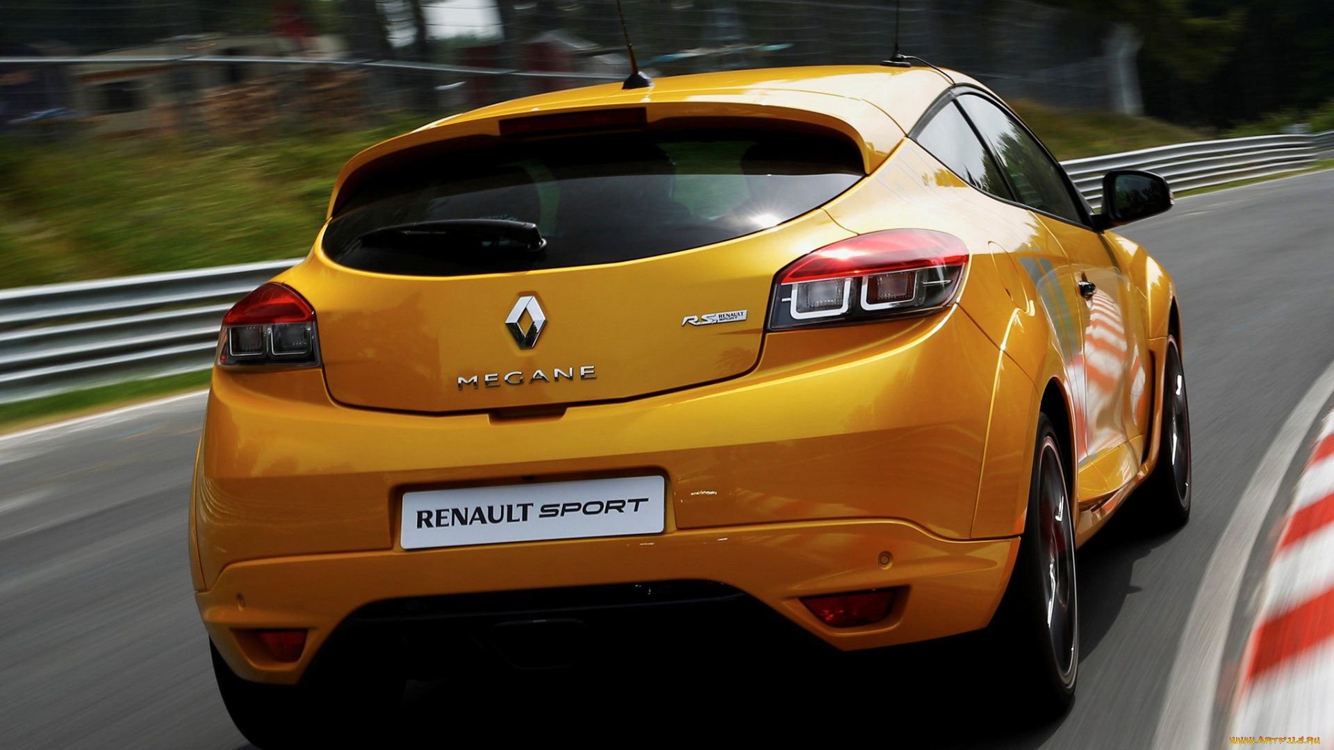 автомобили, renault, mеgane, r, s, 275, trophy, 2014г, желтый