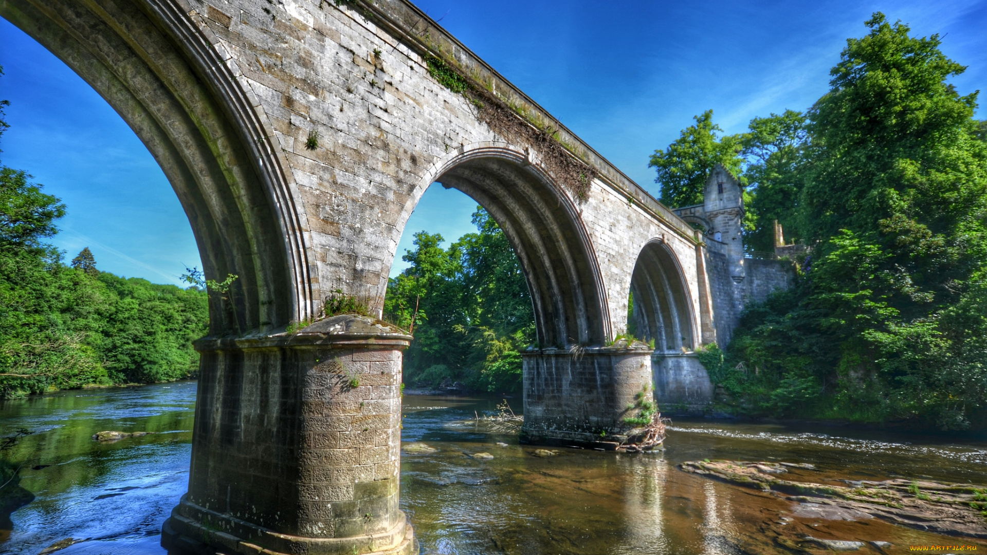 города, -, мосты, река