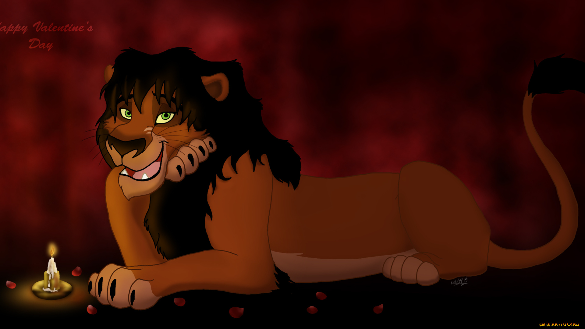 рисованные, животные, , сказочные, , мифические, лев