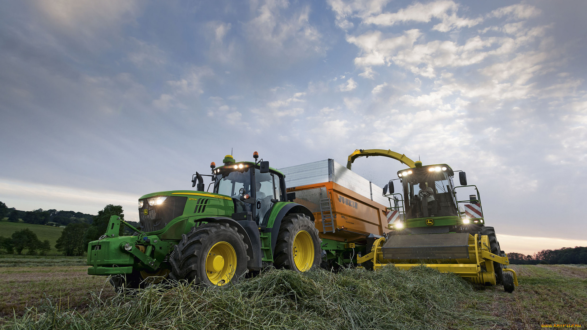 техника, комбайны, трактор, комбайн, поле, уборочная